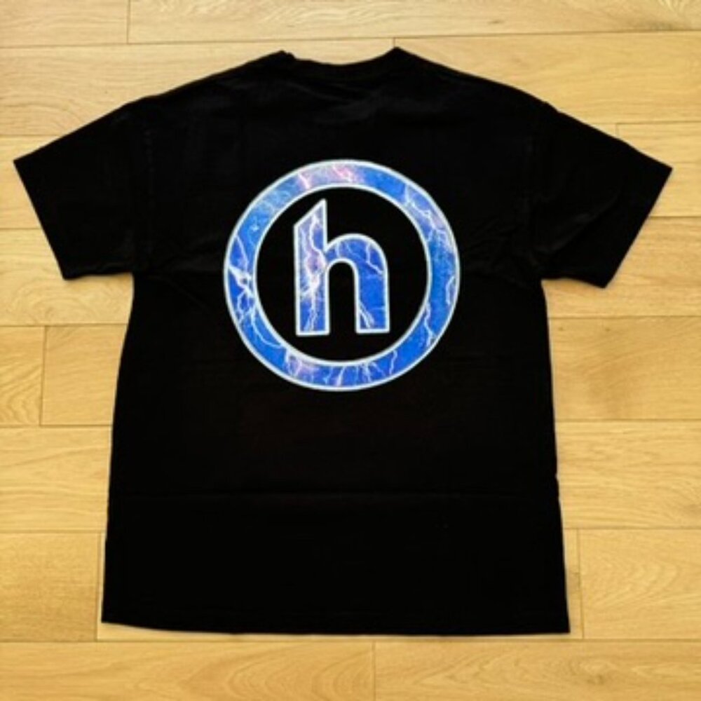 Hidden "Information Superhighway" Lightening Bolt T-Shirt MEDIUM